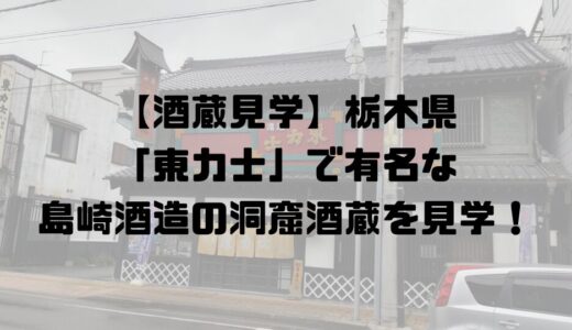 【酒蔵見学レビュー】栃木県の洞窟酒蔵！島崎酒造(東力士)酒蔵見学ガイド – 予約・アクセス・きき酒処・周辺情報まで