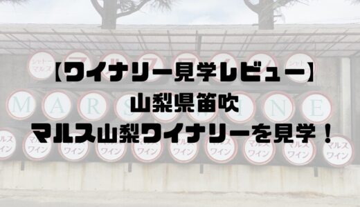 【山梨・マルスワイナリー見学レポ】予約不要で楽しめる！無料試飲やアクセス方法を徹底解説